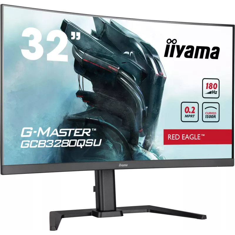 Ecran IIYAMA 31.5 0.2ms G-Master Red eagle VA 2560x1440 165Hz 350cd/m² 2xHDMI 1xDP 2xUSB 2xHP 15cm pied réglable en haut +…