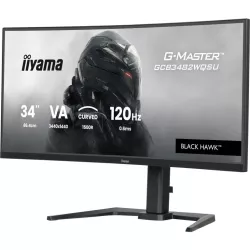 Ecran IIYAMA 34 0.6ms G-Master Black Hawk VA Incurvé 21:9 3440x1440 120Hz 500 cd/m² 2xHDMI Displayport 2xUSB 3.2 2xUSB-C 2xHP…