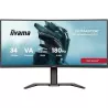 Ecran IIYAMA 34 0.4ms G-Master Red Eagle VA Incurvé 21:9 3440x1440 180Hz 500 cd/m² 2xHDMI Displayport 2xUSB 3.2 2xUSB-C 2xHP…