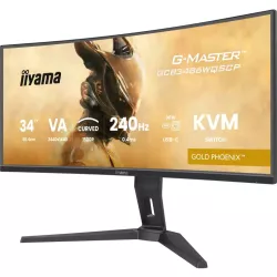 Ecran IIYAMA 34 0.4ms G-Master Gold Phoenix VA Incurvé 21:9 3440x1440 240Hz 500 cd/m² 2xHDMI Displayport 2xUSB 3.2 USB-C 2xHP…