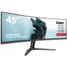Ecran IIYAMA 44,5 Noir G-Master Red Eagle VA 32:9 incurvé 0.8ms 5120x1440 165Hz DP 2xHDM 3xUSB HUB HP 2x3W commutateur KVM…