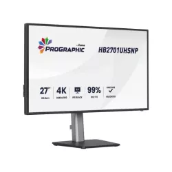 Ecran Prographic IIYAMA 27" Noir Ultra mince IPS 16:9 3840x2160 60Hz 450cd/m² 4ms DP HDMI HPs 4xUSB HUB USB-C DOCK 15cm pied…