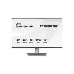 Ecran Prographic IIYAMA 32" Noir Ultra mince IPS 16:9 3840x2160 60Hz 450cd/m² 4ms DP HDMI HPs 4xUSB HUB USB-C DOCK 15cm pied…