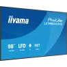 IIYAMA LFD 98" dalle VA 4K UHD 3840x2160 16:9 24/7 2xHDMI USB-C 2xUSB HPs 500cd/m² 6.5ms VESA 700x500 Paysage LE9864UHS-B1AG