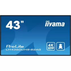 IIYAMA LFD 43 dalle VA 24/7 4K 3840x2160 16:9 3xHDMI 2xUSB 2.0 HPs 2x10W Paysage/port 6.5ms 500cd/m² MediaPlayer VESA 400x300…