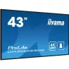 IIYAMA LFD 43 dalle VA 24/7 4K 3840x2160 16:9 3xHDMI 2xUSB 2.0 HPs 2x10W Paysage/port 6.5ms 500cd/m² MediaPlayer VESA 400x300…