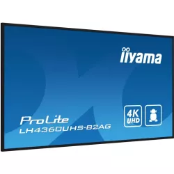 IIYAMA LFD 43 dalle VA 24/7 4K 3840x2160 16:9 3xHDMI 2xUSB 2.0 HPs 2x10W Paysage/port 6.5ms 500cd/m² MediaPlayer VESA 400x300…
