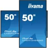 IIYAMA LFD 50 dalle VA 4K UHD 3840x2160 24/7 1xVGA 3xHDMI HPs 500cd/m² 1xUSB 9.5ms VESA 400x400 Paysage Portrait Media Player
