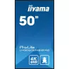 IIYAMA LFD 50 dalle IPS 24/7 4K 3840x2160 16:9 3xHDMI 2xUSB 2.0 RS-232c RJ45 HPs 500cd/m² Paysage/port 8ms MediaPlayer VESA…