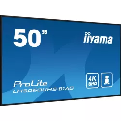 IIYAMA LFD 50 dalle IPS 24/7 4K 3840x2160 16:9 3xHDMI 2xUSB 2.0 RS-232c RJ45 HPs 500cd/m² Paysage/port 8ms MediaPlayer VESA…
