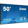 IIYAMA LFD 50 dalle IPS 24/7 4K 3840x2160 16:9 3xHDMI 2xUSB 2.0 RS-232c RJ45 HPs 500cd/m² Paysage/port 8ms MediaPlayer VESA…