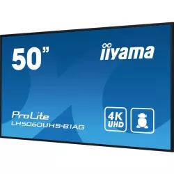 IIYAMA LFD 50 dalle IPS 24/7 4K 3840x2160 16:9 3xHDMI 2xUSB 2.0 RS-232c RJ45 HPs 500cd/m² Paysage/port 8ms MediaPlayer VESA…
