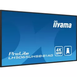 IIYAMA LFD 50 dalle VA 24/7 4K 3840x2160 16:9 2xHDMI DP 2xUSB 800cd/m² 9.5ms HP Paysage/portrait LAN (RJ45) RS-232c VESA…