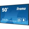 IIYAMA LFD 50 dalle VA 24/7 4K 3840x2160 16:9 2xHDMI DP 2xUSB 800cd/m² 9.5ms HP Paysage/portrait LAN (RJ45) RS-232c VESA…