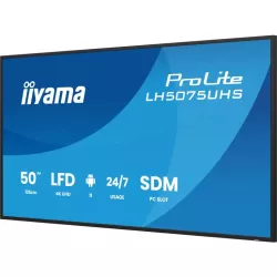 IIYAMA LFD 50 dalle VA 24/7 3840x2160 9.5ms 3xHDMI DisplayPort 2xUSB 2xHPs 500cd/m² Paysage/port MediaPlayer VESA 400x400…