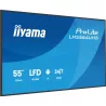 IIYAMA LFD 55 dalle VA 4K UHD 3840x2160 16:9 24/7 2xHDMI USB-C 2xUSB HPs 500cd/m² 6.5ms VESA 400x400 Paysage/portrait…