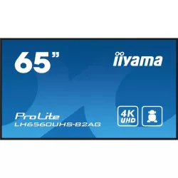IIYAMA LFD 65 dalle VA 24/7 4K 3840x2160 16:9 3xHDMI 2xUSB 2.0 RJ45 RS-232c HPs 500cd/m² Paysage/port 6,5ms MediaPlayer VESA…