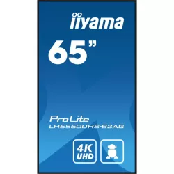 IIYAMA LFD 65 dalle VA 24/7 4K 3840x2160 16:9 3xHDMI 2xUSB 2.0 RJ45 RS-232c HPs 500cd/m² Paysage/port 6,5ms MediaPlayer VESA…