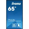 IIYAMA LFD 65 dalle VA 24/7 4K 3840x2160 16:9 3xHDMI 2xUSB 2.0 RJ45 RS-232c HPs 500cd/m² Paysage/port 6,5ms MediaPlayer VESA…