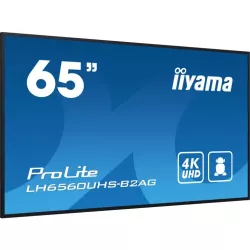 IIYAMA LFD 65 dalle VA 24/7 4K 3840x2160 16:9 3xHDMI 2xUSB 2.0 RJ45 RS-232c HPs 500cd/m² Paysage/port 6,5ms MediaPlayer VESA…