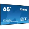 IIYAMA LFD 65 dalle VA 24/7 4K 3840x2160 16:9 3xHDMI 2xUSB 2.0 RJ45 RS-232c HPs 500cd/m² Paysage/port 6,5ms MediaPlayer VESA…