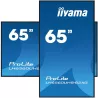 IIYAMA LFD 65 dalle VA 24/7 4K 3840x2160 16:9 3xHDMI 2xUSB 2.0 RJ45 RS-232c HPs 500cd/m² Paysage/port 6,5ms MediaPlayer VESA…