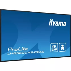 IIYAMA LFD 65 dalle VA 24/7 4K 3840x2160 16:9 3xHDMI 2xUSB 2.0 RJ45 RS-232c HPs 500cd/m² Paysage/port 6,5ms MediaPlayer VESA…