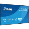 IIYAMA LFD 64,5" dalle IPS 24/7 4K UHD 3840x2160 3xHDMI 2xHP10W 1xDP 2xUSB 2.0 500cd/m² Paysage/port 8ms MediaPlayer VESA…