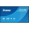 IIYAMA LFD 86" dalle IPS 24/7 3840x2160 16:9 60Hz 2xHDMI 2xUSB USB-C 1xMini jack HPs 2x16W 450cd/m² Paysage/port 8ms Media…