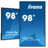 IIYAMA LFD 98 dalle IPS 24/7 3840x2160 DVI VGA 3xHDMI HPs Displayport 2xUSB 2.0 60Hz 500cd/m² Paysage/port 8ms Media Player…