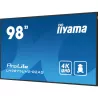 IIYAMA LFD 98 dalle IPS 24/7 3840x2160 DVI VGA 3xHDMI HPs Displayport 2xUSB 2.0 60Hz 500cd/m² Paysage/port 8ms Media Player…