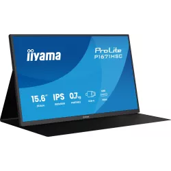 ECRAN portable IIYAMA 16" IPS 16:9 1920x1080 8ms 250 cd/m² 1000:1 Haut-parleurs mini HDMI 2xUSB-C 15W) housse en cuir…