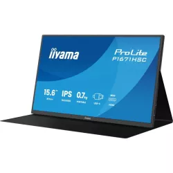ECRAN portable IIYAMA 16" IPS 16:9 1920x1080 8ms 250 cd/m² 1000:1 Haut-parleurs mini HDMI 2xUSB-C 15W) housse en cuir…