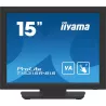 Ecran IIYAMA 15 Tactile Resistiv 1024x768 dalle VA Haut-parleurs VGA HDMI DP USB 350cd/m² 2500:1 18ms T1531SR-B1S