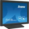 Ecran IIYAMA 15 Tactile Resistiv 1024x768 dalle VA Haut-parleurs VGA HDMI DP USB 350cd/m² 2500:1 18ms T1531SR-B1S