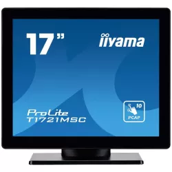 Ecran IIYAMA 17 dalle TN Tactile PCAP 10 points conception sans cadre 1280x1024 VGA HDMI USB 5ms 250cd/m² T1721MSC-B2