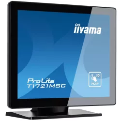Ecran IIYAMA 17 dalle TN Tactile PCAP 10 points conception sans cadre 1280x1024 VGA HDMI USB 5ms 250cd/m² T1721MSC-B2