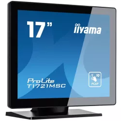 Ecran IIYAMA 17 dalle TN Tactile PCAP 10 points conception sans cadre 1280x1024 VGA HDMI USB 5ms 250cd/m² T1721MSC-B2