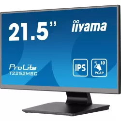 Ecran IIYAMA 21,5 Tactile PCAP 10 points 1920x1080 dalle IPS ultra mince VGA HDMI DisplayPort Haut-parleurs 250cd/m² 1000:1…