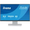 Ecran IIYAMA 21,5" Blanc Tactile PCAP 10 pts 1920x1080 dalle IPS ultra mince HDMI DisplayPort Haut-parleurs 2xUSB 250cd/m²…