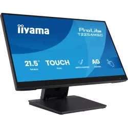 Ecran IIYAMA 21.5" Tactile PCAP 10 points ULTRA MINCE dalle IPS anti-reflet 1920x1080 4ms 300 cd/m² HDMI DisplayPort 2xUSB HPs…