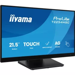 Ecran IIYAMA 21.5" Tactile PCAP 10 points ULTRA MINCE dalle IPS anti-reflet 1920x1080 4ms 300 cd/m² HDMI DisplayPort 2xUSB HPs…