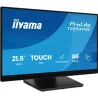 Ecran IIYAMA 21.5" Tactile PCAP 10 points ULTRA MINCE dalle IPS anti-reflet 1920x1080 4ms 300 cd/m² HDMI DisplayPort 2xUSB HPs…