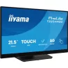 Ecran IIYAMA 21.5" Tactile PCAP 10 points ULTRA MINCE dalle IPS anti-reflet 1920x1080 4ms 300 cd/m² HDMI DisplayPort 2xUSB HPs…