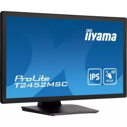 Ecran IIYAMA 23,8 Noir Tactile PCAP conceptions en verre sans cadre IPS 10points 1920x1080 14ms 360cd/m² 1xDisplayport 1xHDMI…