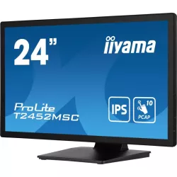 Ecran IIYAMA 23,8 Noir Tactile PCAP conceptions en verre sans cadre IPS 10points 1920x1080 14ms 360cd/m² 1xDisplayport 1xHDMI…