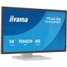 Ecran IIYAMA 23,8" Blanc IPS Tactile PCAP+ 10points verre bord à bord 1920x1080 5ms 400cd/m² Displayport HDMI Haut parleurs…