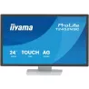 Ecran IIYAMA 23,8" Blanc IPS Tactile PCAP+ 10points verre bord à bord 1920x1080 5ms 400cd/m² Displayport HDMI Haut parleurs…