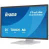 Ecran IIYAMA 23,8" Blanc IPS Tactile PCAP+ 10points verre bord à bord 1920x1080 5ms 400cd/m² Displayport HDMI Haut parleurs…
