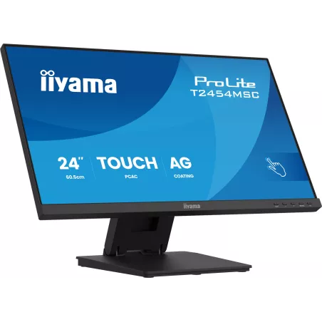 Ecran IIYAMA 24" Tactile PCAP IPS 10points 1920x1080 4ms 300 cd/m² HDMI Displayport 2xUSB 3.2 Haut-parleurs VESA 100 x 100…